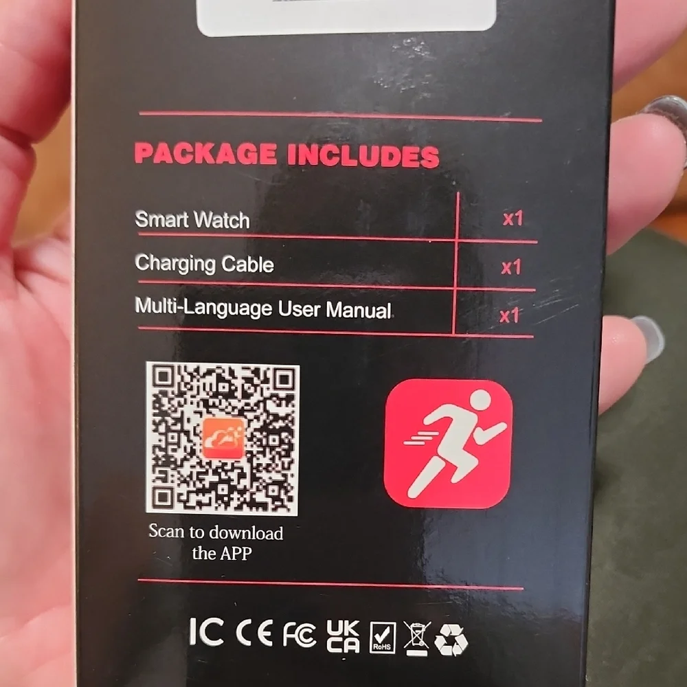Smartwatch with Black Band